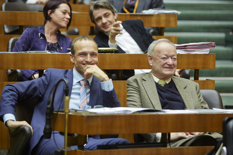 v.li.: Nationalratsabgeordneter Wolfgang Gerstl (V) und Andreas Khol