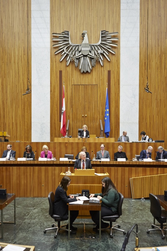 Präsident der Österreichischen Ärztekammer Artur Wechselberger am Rednerpult