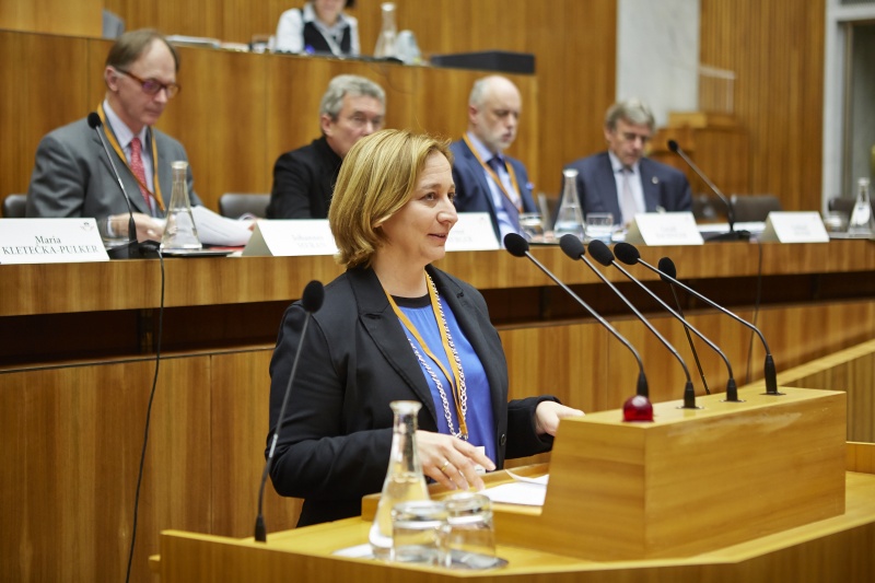 Institut Ethik und Recht Maria Kletecka-Pulker am Rednerpult