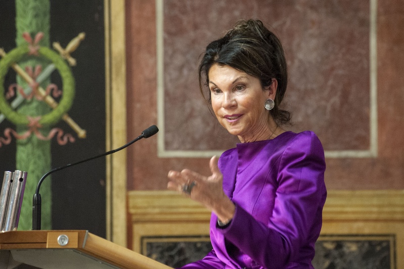 Vizepräsidentin des Verfassungsgerichtshofes Brigitte Bierlein bei ihrer Laudatio auf das Forum Informationsfreiheit