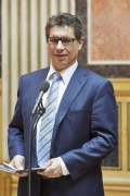 Moderator Hans Bürger