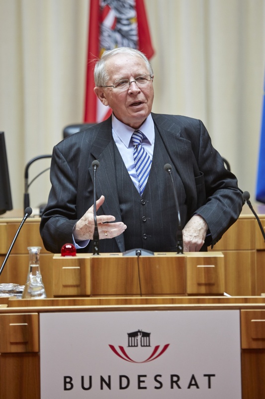 Akademie der Wissenschaften Ernst Bruckmüller am Rednerpult