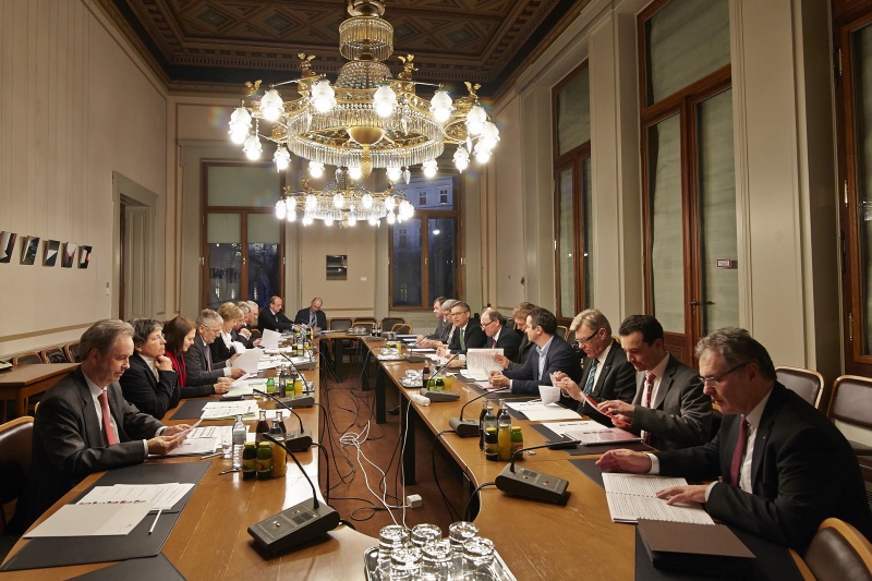 Bundesrat Magnus Brunner (V) begruesst die Gaeste