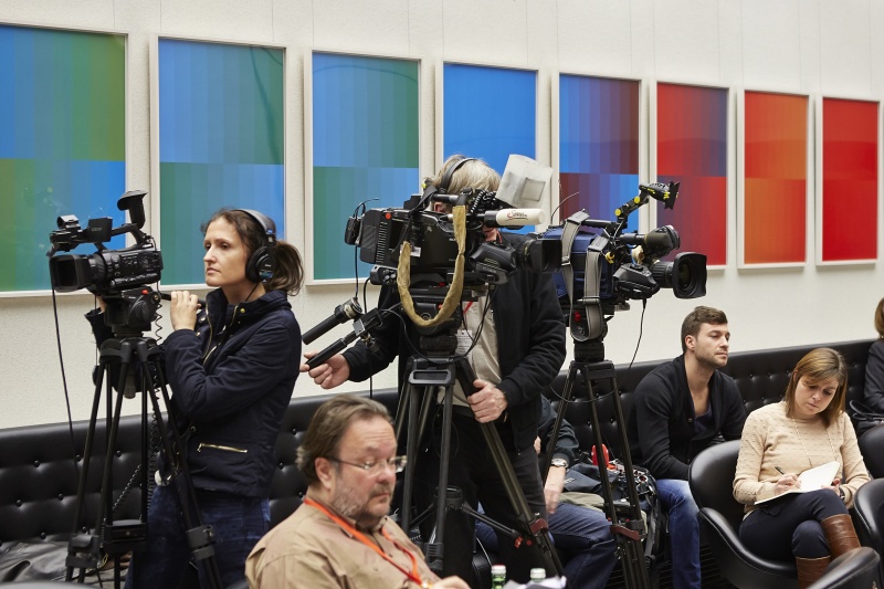 Blick in Richtung MedienvertreterInnen