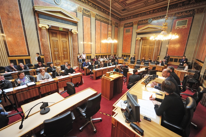 Blick in Richtung VeranstaltungsteilnehmerInnen