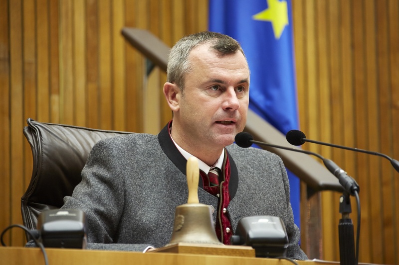 Dritte Nationalratspräsident Norbert Hofer eröffnet die Enquete