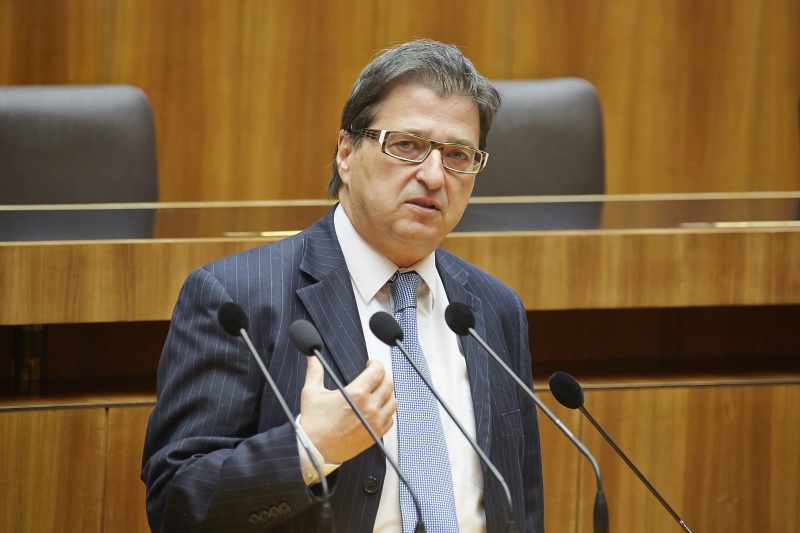 Nationalrat Peter Wittmann (S) am Rednerpult