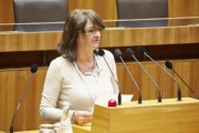 Bürgervertreterin Helga Schattauer am Rednerpult