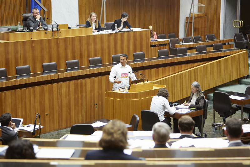 Vertreter der organisierten Zivilgesellschaft - mehr demokratie - Erwin Mayer am Rednerpult