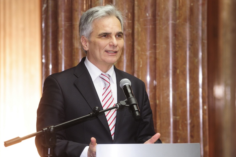 Bundeskanzler Werner Faymann (S) am Wort