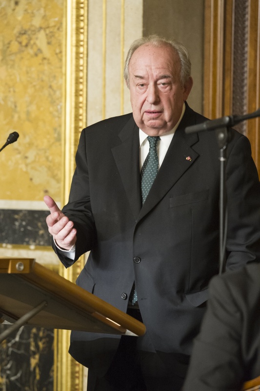 Zweiter Nationalratspräsident a.D. Fritz Neugebauer bei seinen Dankesworten