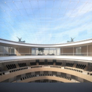 Visualisierung zur Sanierung des Parlamentsgebäudes - Blick auf die Glaskuppel
