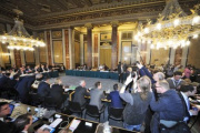 Sitzungssaal vor Beginn des Ausschusses