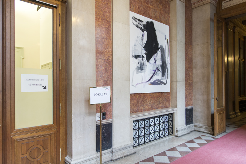 Franco Kappl - Ohne Titel am Gang vor dem Lokal VI