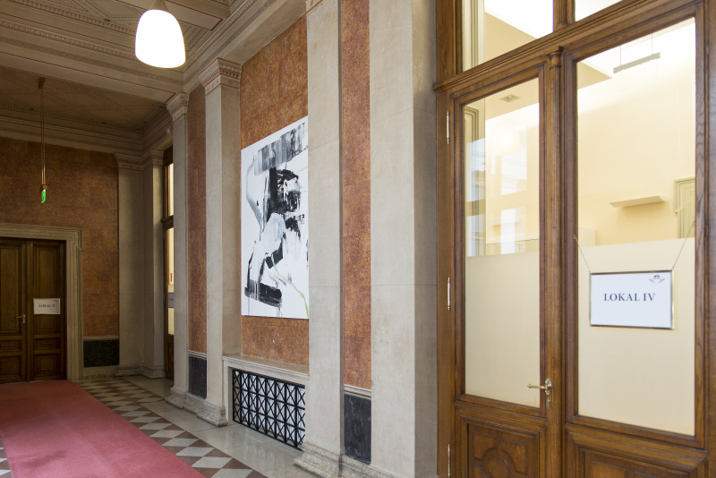 Franco Kappl - Ohne Titel am Gang vor dem Lokal IV