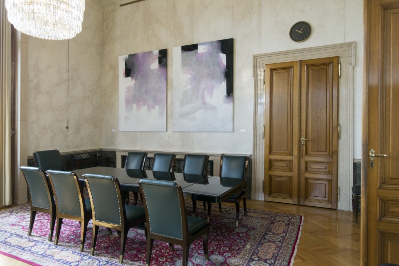 Walter Vopava - Ohne Titel (2x) im Präsidentinnenbüro