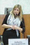 Nationalratsabgeordnete Katharina Kucharowits (S) am Wort