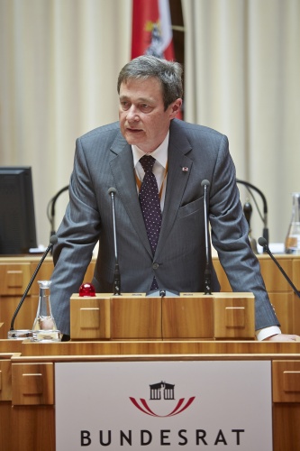 Horst Risse Direktor Deutscher Bundestag am Rednerpult