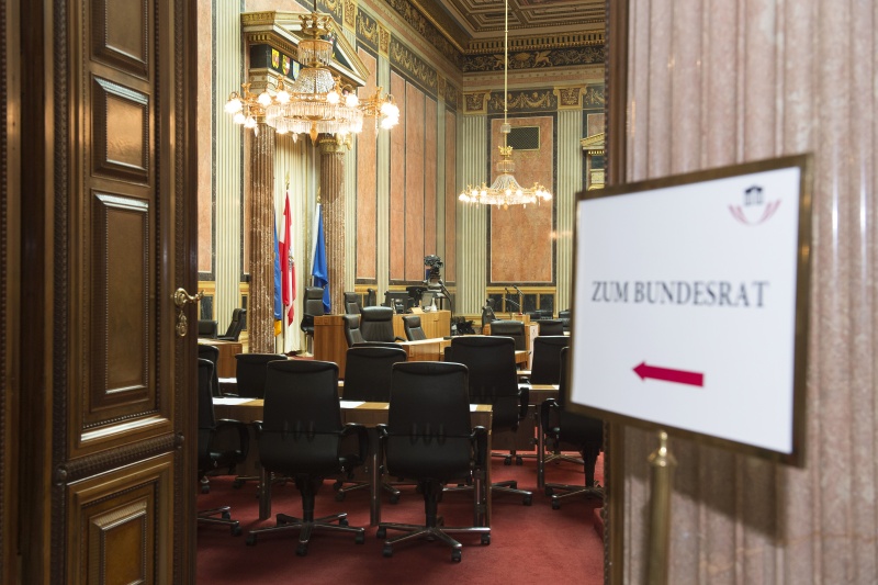 Blick in Richtung Bundesratsaal