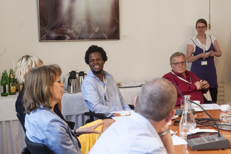 Blick auf Veranstaltungsteilnehmer des Arbeitskreises 2