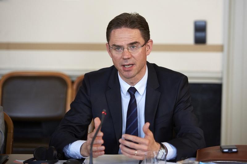 Jyrki Katainen bei seinem Vortrag