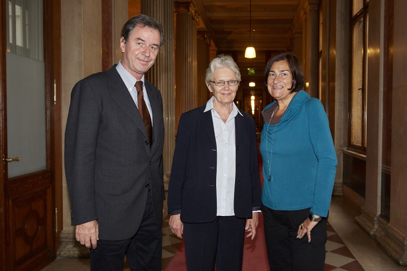 v.links: ZAMAG-Direktor Michael Staudinger, UN-Sonderbeauftragte für Katastrophenvorsorge und Leiterin des UN-Büros zur Reduzierung von Katastrophenrisiken (UNISDR) Margareta Wahlström und Nationalratsabgeordnete Petra Bayr (S)