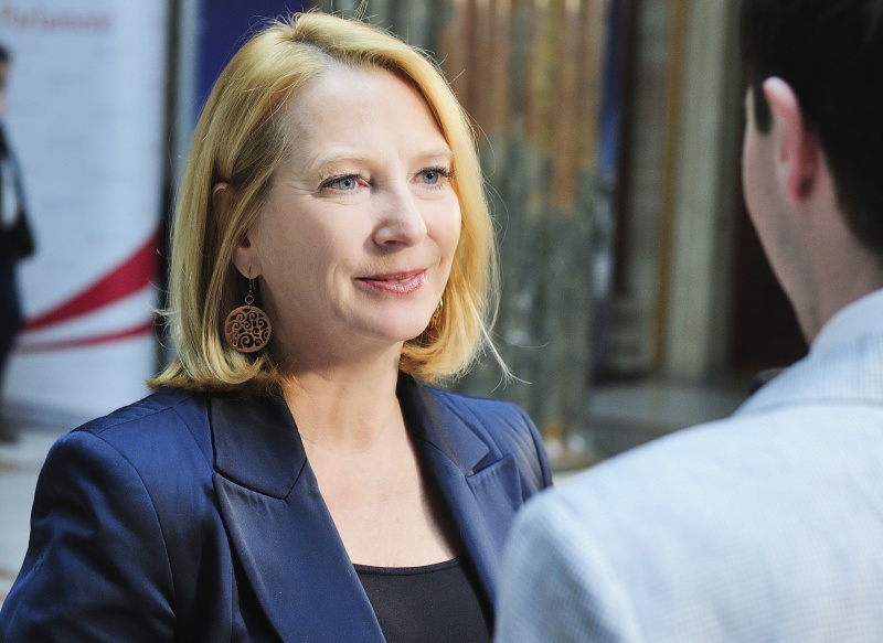 Nationalratspräsidentin Doris Bures (S) beim Interview