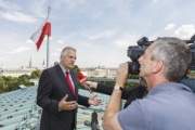 Bundesratspräsident Gottfried Kneifel (V) beim ORF-Interview