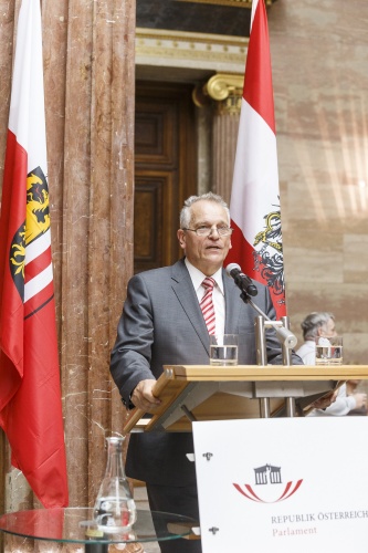 Begrüßung der Gäste durch Bundesratspräsident Gottfried Kneifel (V)