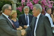 Zweiter Nationalratspräsident Karlheinz Kopf (V) begrüßt Bundespräsident Heinz Fischer