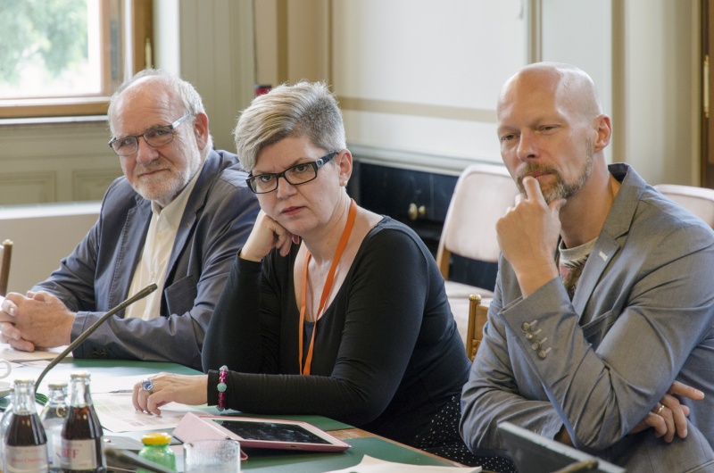 v.li.: Gottfried Marckhgott, Bettina Fernsebner-Kokert und Bundesrat Marco Schreuder (G)