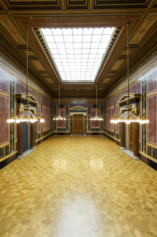 Abgeordnetensprechzimmer mit Blick Richtung Historischer Sitzungssaal