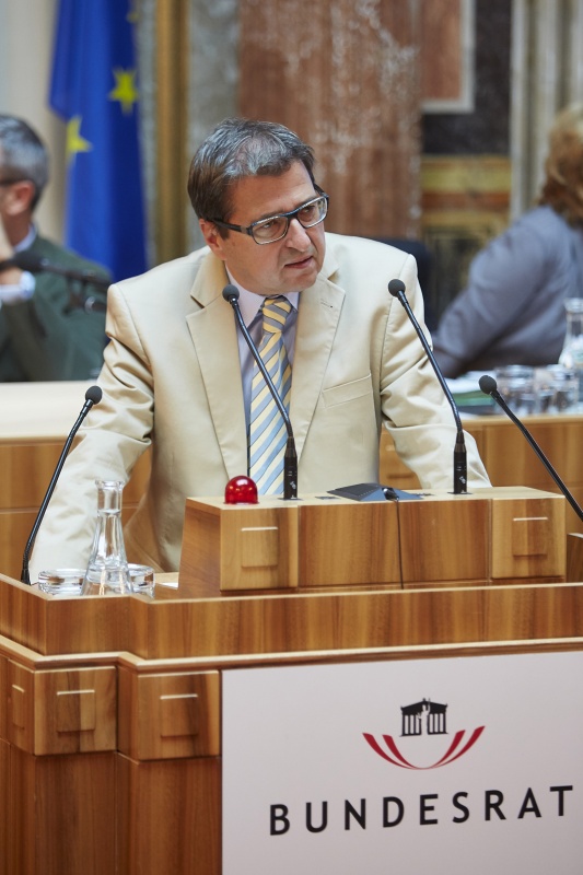 Nationalratsabgeordneter Peter Wittmann (S) am Rednerpult