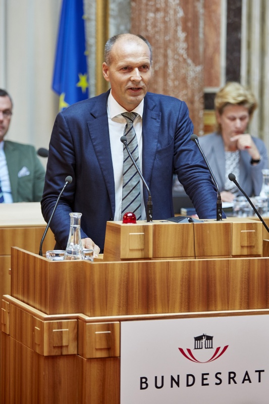 Nationalratsabgeordneter Harald Stefan (F) am Rednerpult