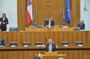 Europaabgeordneter Harald Vilimsky (F) am Rednerpult