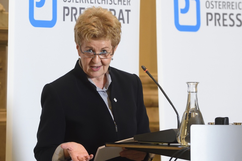 Präsidentin des Presserats Astrid Zimmermann am Wort