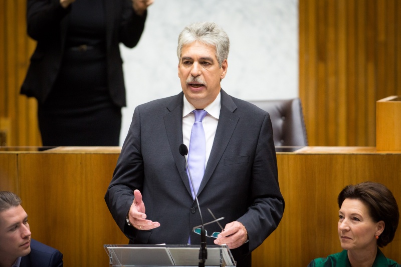 Finanzminister Hans Jörg Schelling (V) bei seiner Budgetrede