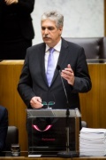 Finanzminister Hans Jörg Schelling (V) bei seiner Budgetrede