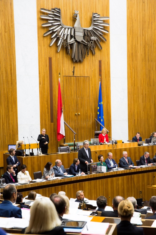 Finanzminister Hans Jörg Schelling (V) bei seiner Budgetrede