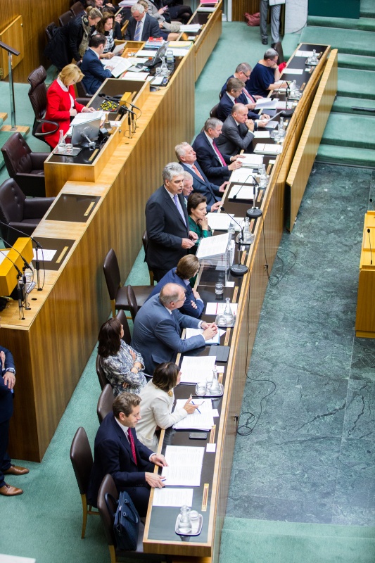 Finanzminister Hans Jörg Schelling (V) bei seiner Budgetrede