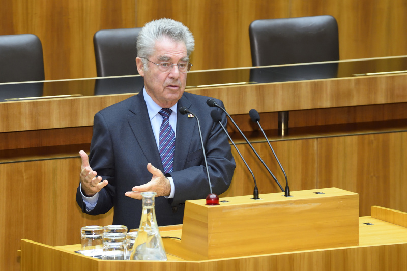 Bundespräsident Heinz Fischer am Wort