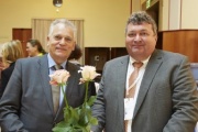 Bundesratspräsident Gottfried Kneifel (V) mit dem Leiter der Delegation aus Salzburg