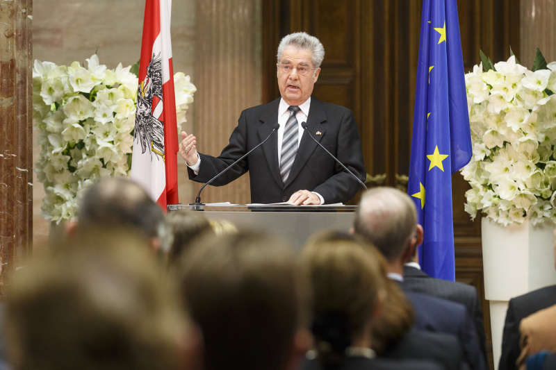 Bundespräsident Heinz Fischer bei seiner Ansprache