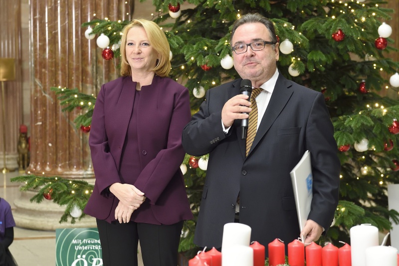 v.li.: Nationalratspräsidentin Doris Bures (S), Direktor Diakonie Österreich Michael Chalupka