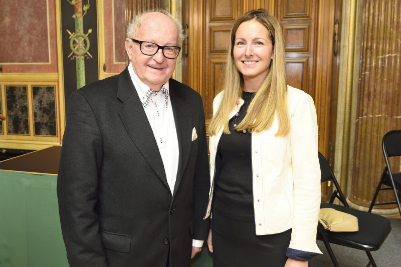 v.li.: Manfried Welan und Preisträgerin Tamara Ehs