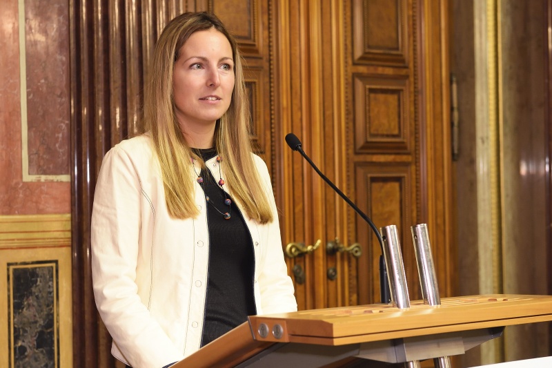 Preisträgerin Tamara Ehs am Wort