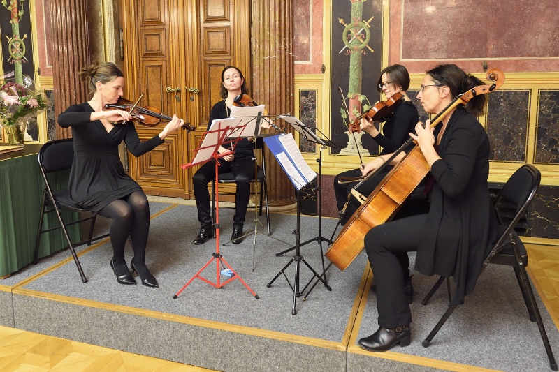 Musikalische Umrahmung durch "StringFizz"