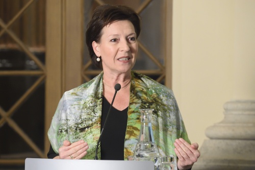 Bundesministerin für Bildung und Frauen Gabriele Heinisch-Hosek (S) am Wort