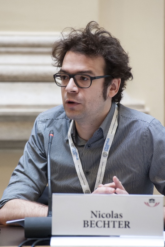 Panel 1: Universität Wien Nicolas Bechter am Podium