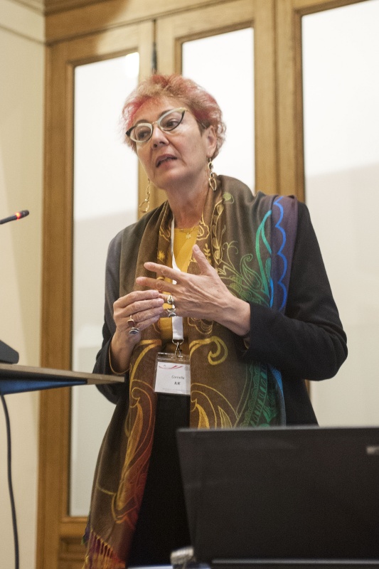 Panel 3: Zayed University Abu Dhabi Cornelia Ilie bei Ihrem Vortrag